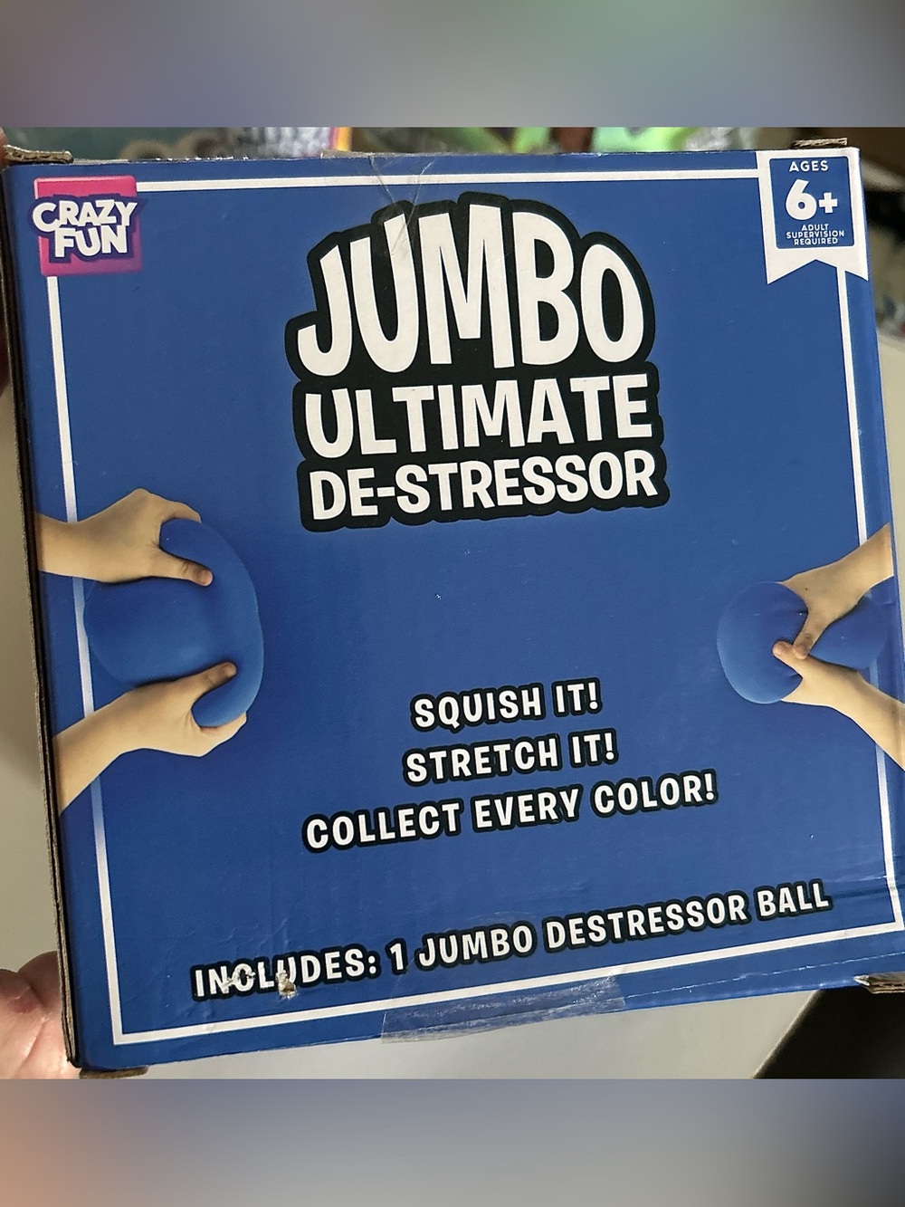 Blue Jumbo Ultimate De-Stressor Ball RMS - Picture 7 of 7